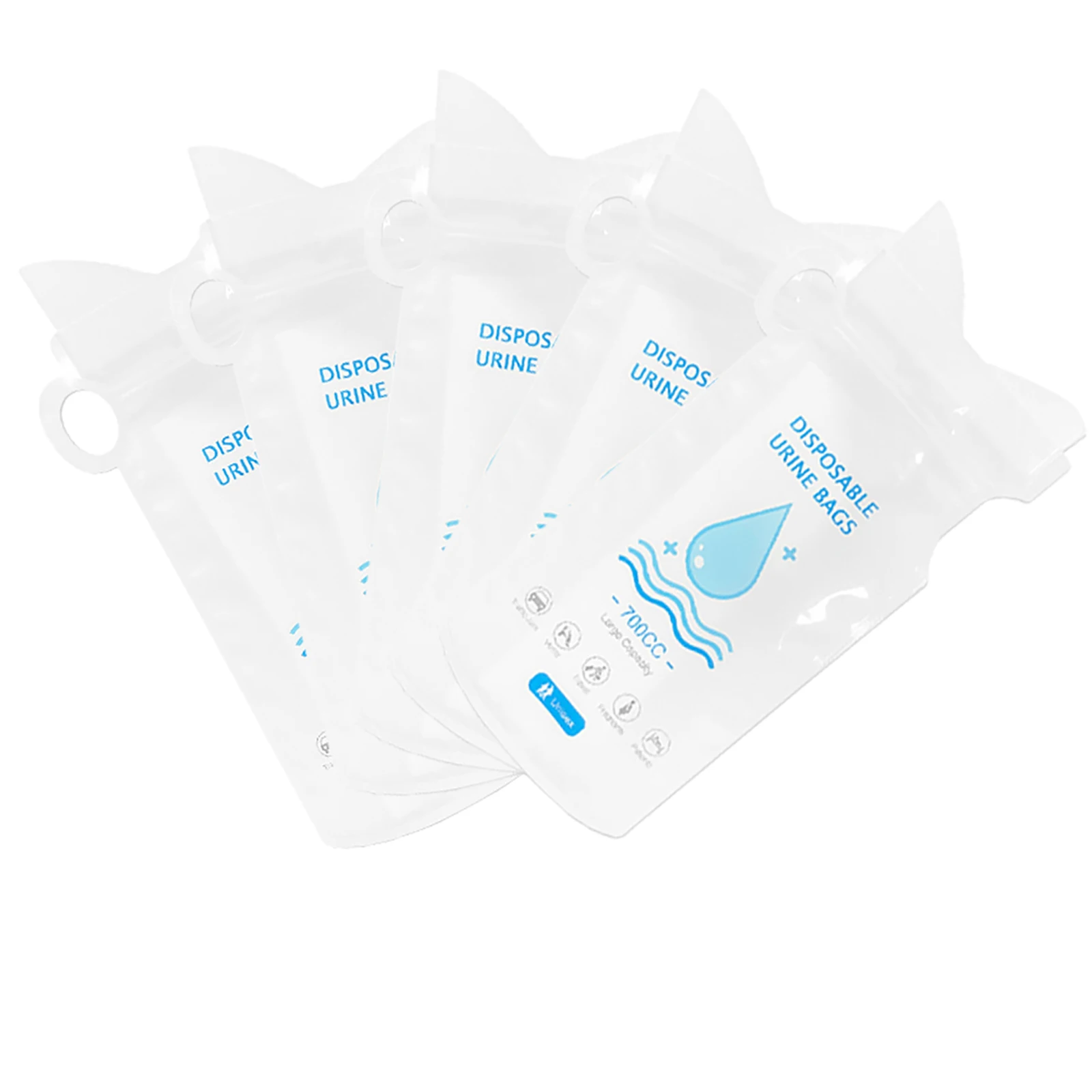 

700 ML Camping Pee Bags No Reusable Urinal Bags 5Pack Portable Traffic Jam bag
