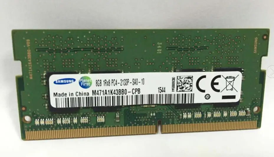 

8gb 1rx8 PC4-2133P-SA0-10 M471A1K43BB0-CPB Notebook Memory
