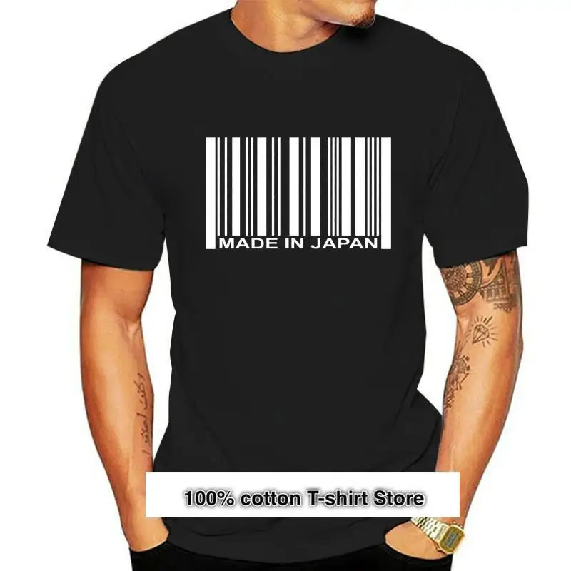 

Camiseta de código de barras hecha en japon, Camiseta de algodón S M L XL 2XL 3XL