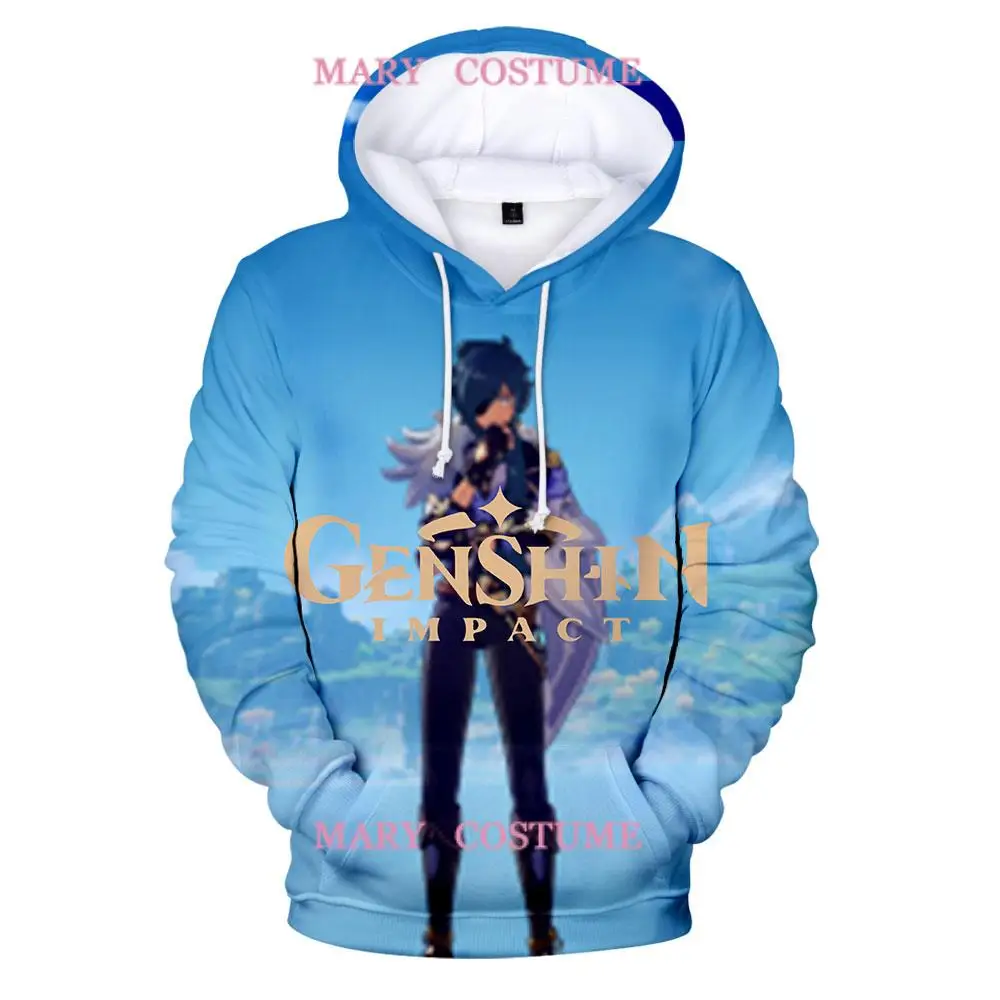

Genshin Impact kai ya hoodie stripe 3D Style Slim men Fashion Casual Hoodies Sweatshirt 2022 New Trend Casual Street Clothing