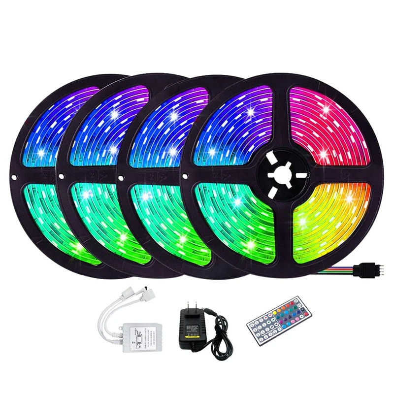 

Гибкая светодиодная лента, меняющая цвет, RGB 3528, 20 м