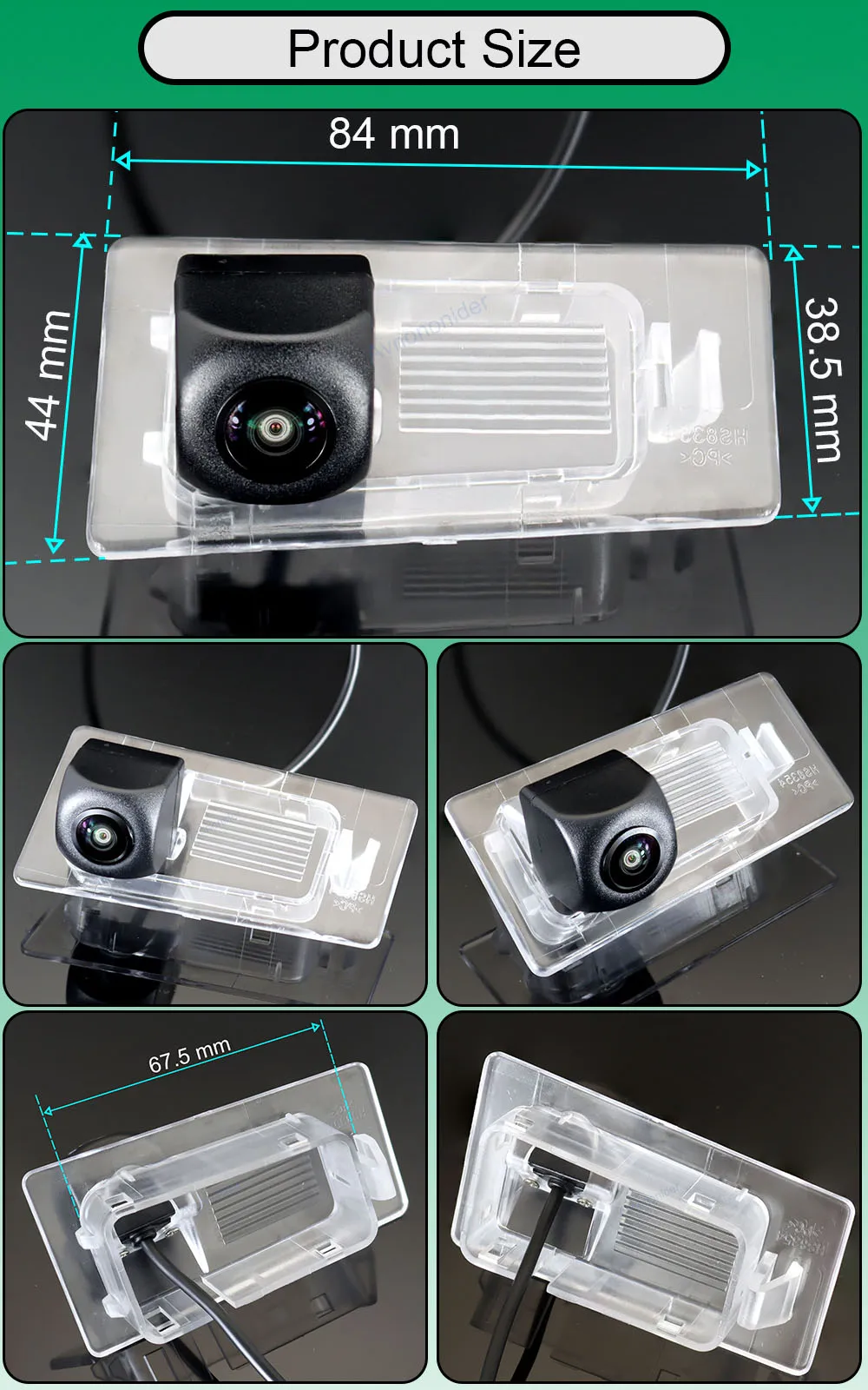 Для хэтчбека KIA Forte5 / Forte Cerato TD YD 2010 ~ 2016 2017 AHD 1080P 170 ° рыбий глаз камера заднего вида HD