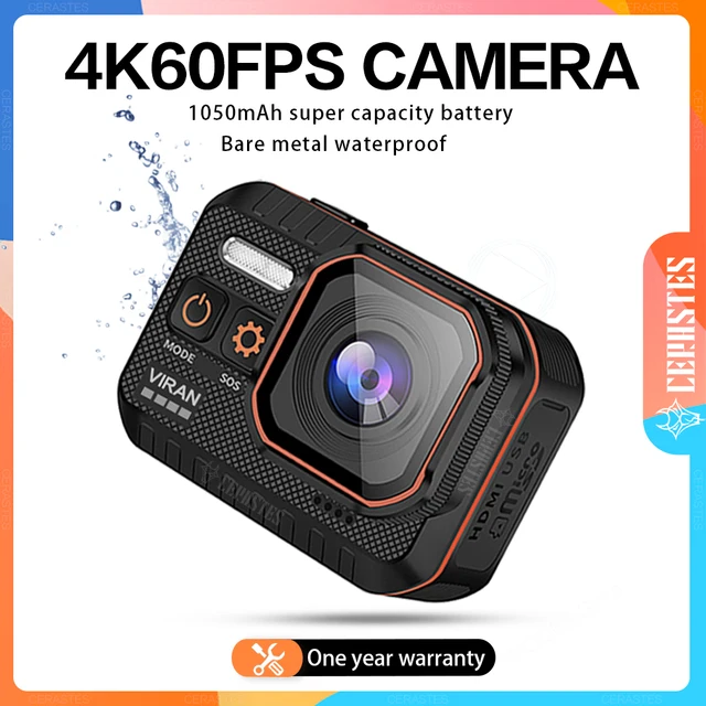 CERASTES Action Camera 4K60FPS With Remote Control Screen Waterproof Sport Camera drive recorder Sports Camera Helmet Action Cam 1