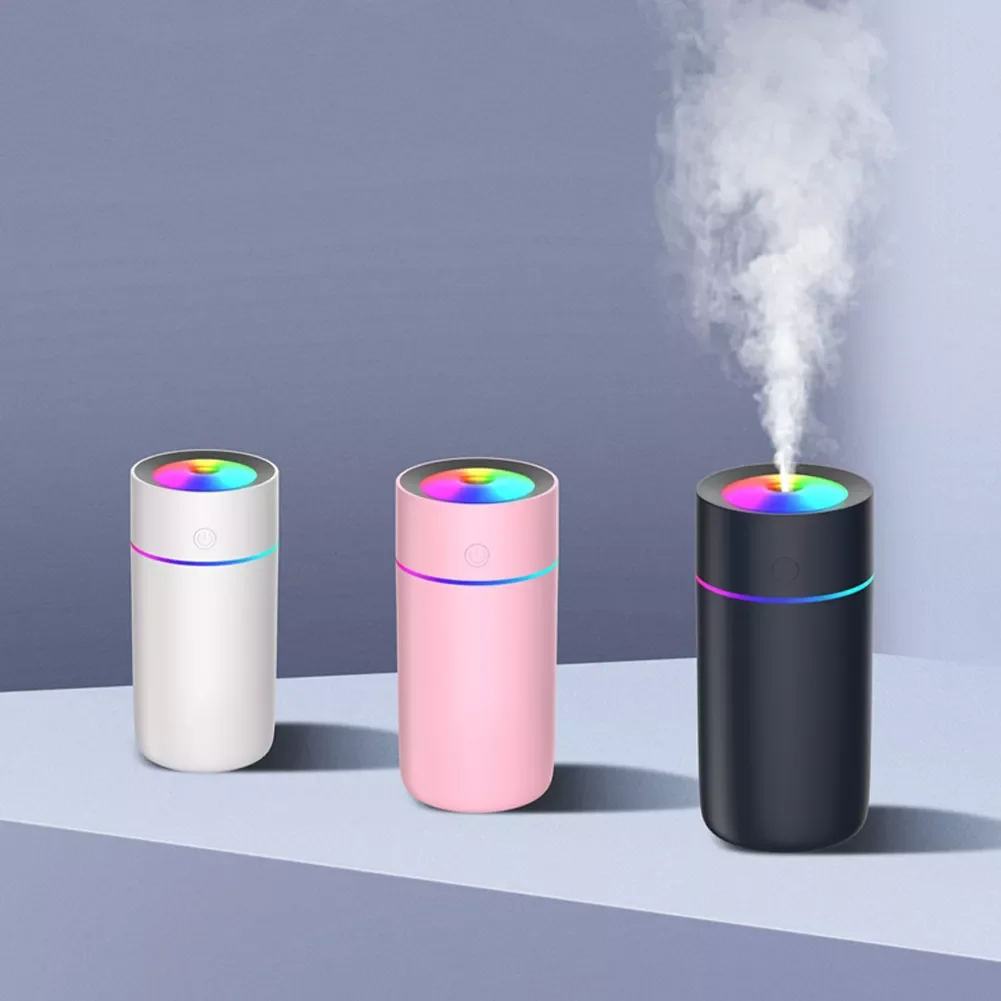 

Humidifier 320ML Ultrasonic USB Powered Colorful LED Night Light Mini Cup Humidifier Car Air Purifier Auto Home Supplies