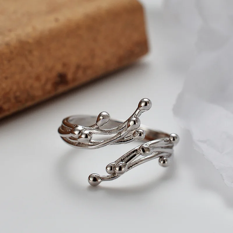 Женские регулируемые кольца в виде капель воды минималистичные Открытые Кольца