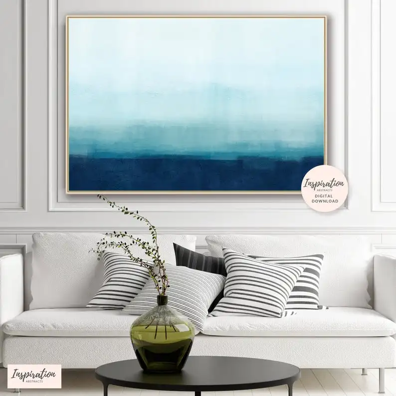

Minimal Abstract Art, Ombre Painting, Minimalist Painting, Acrylic Art, Rothko, Wall Art, Contemporary Art,Big oil painting huge