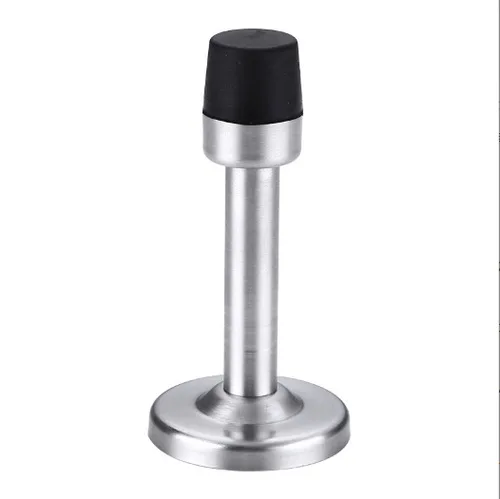 

75-150mm Door Stopper Wall-mounted Anti-collision Rubber Two Installation Methods Punch-free Door Stopping Holder for Bedroom