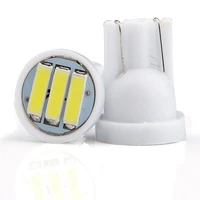 500pcs t10 3 smd 7014 led 3smd 7020 1w white blue red yellow w5w led wedge license plate light lamp car light source 12v dc