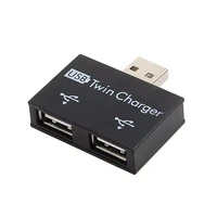 usb 2 0 male to twin female charger dual 2 port usb dc 5v charging splitter hub adapter converter connector power adapter
