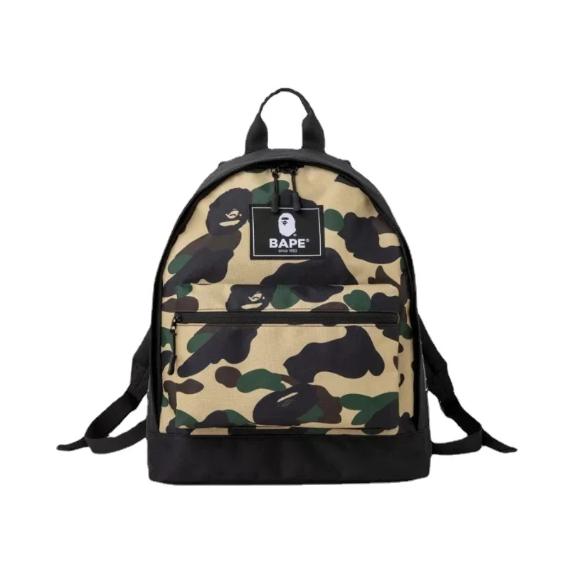 

Black Camouflage Waterproof Backpack Unisex Fashion Bapes School Bag Laptop Backpack
