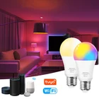 Умная лампа с Wi-Fi, E27, RGB + WW + CW, 12 Вт, 15 Вт