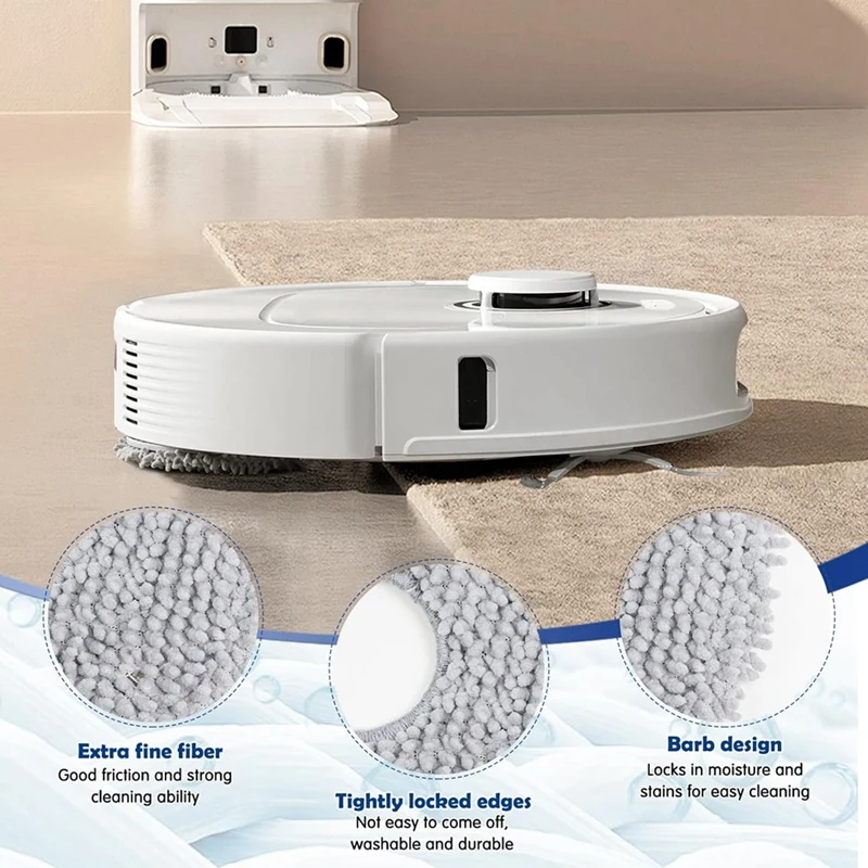 Для Roborock Q Revo/Qrevo Pro/Qrevo S/Qrevo Curv/Qrevo Maxv робот-пылесос ткань для швабры из микрофибры