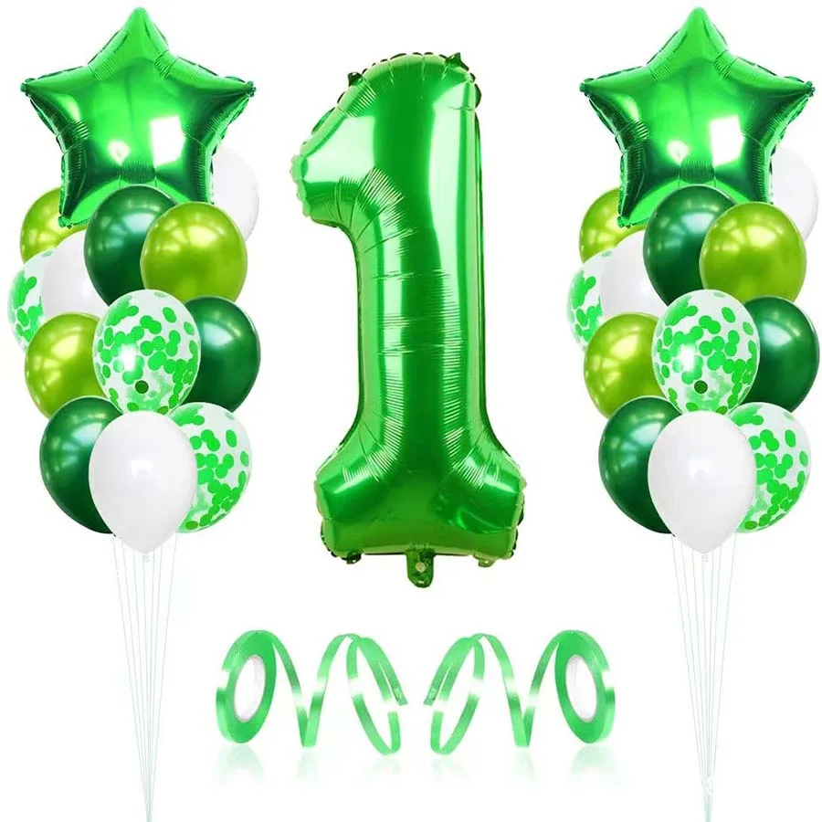 28pcs Balloons For Party Welcome Baby Accessories First Children's Birthday Decoration Girl Boy Home Table Decor