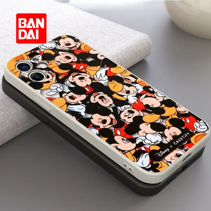 

Bandai Disney Phone Case for iPhone 13 13Pro 12 12Pro 11 Pro X XS MAX XR 7 8 Plus Cartoon All Inclusive Back Covers Fundas