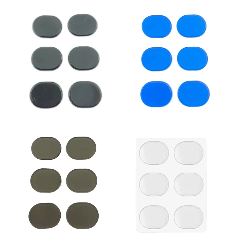 

6 Pieces Silicone Drum Dampener Drum Silencers Self-adhesive Drum Damper Gel Pad