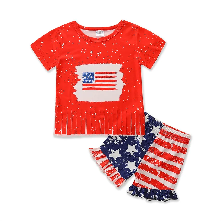 

Summer Boys Girls Set Cartoon Print T-shirt + Shorts Suits for Kids Fashion Girls Clothing