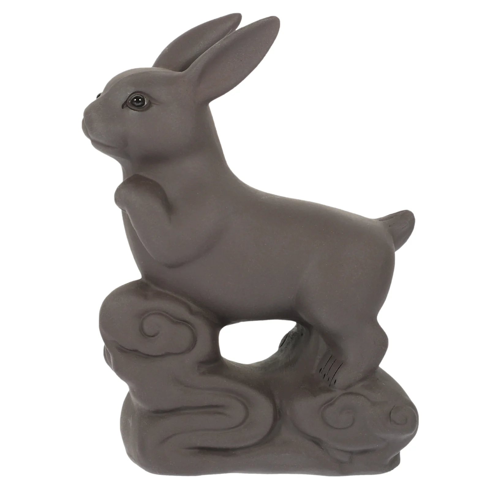 

Tea Pet Rabbit Figurine Decoration Animal Statue Ornament Kung Fu Chinese Tray Figurines Accessories Car Sculpture Clay Ceramic