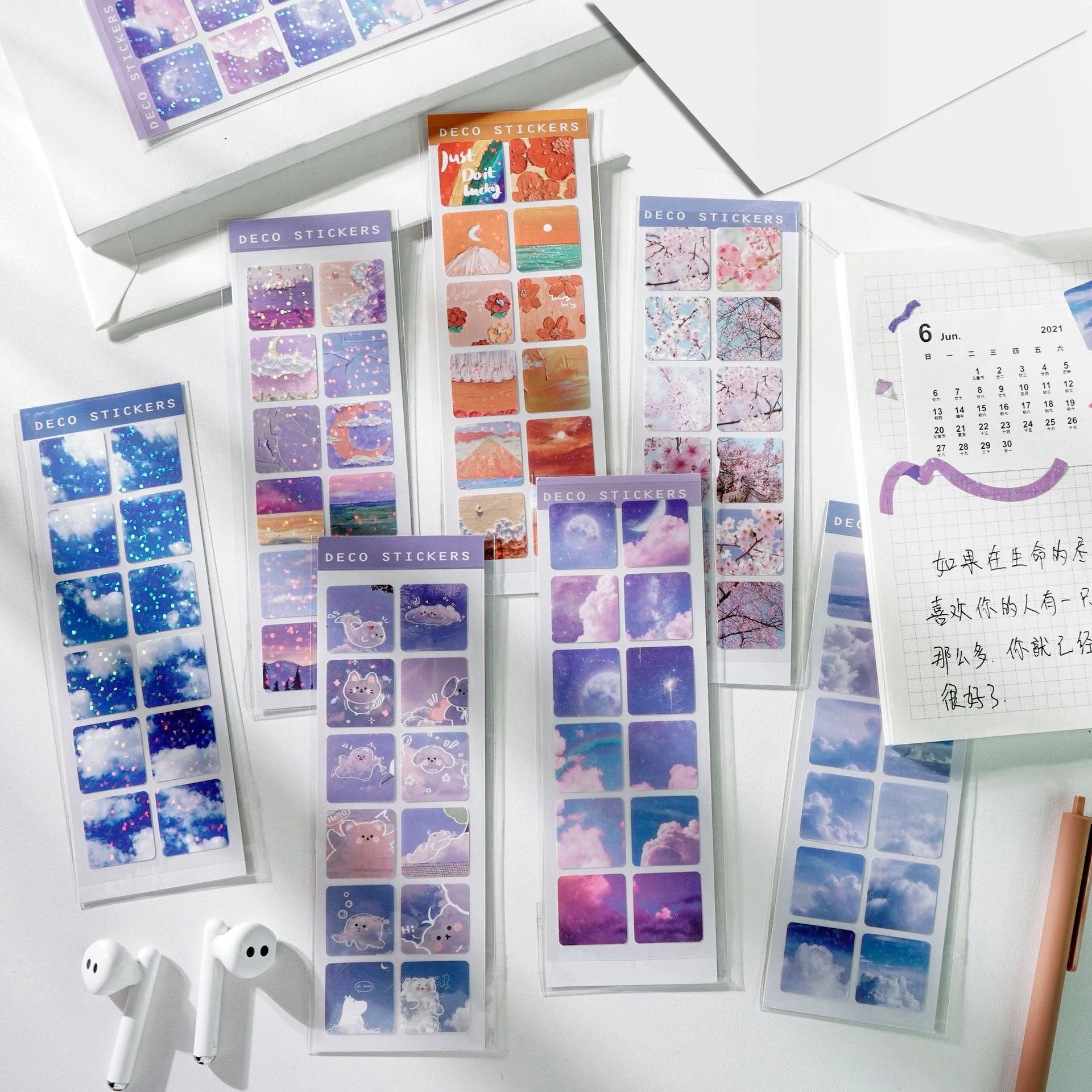 

Ins Wind Girl Heart Series Stickers Journal Creative DIY Happy Plan Scrapbooking Decoration Kawaii Korean Stationery Sticker