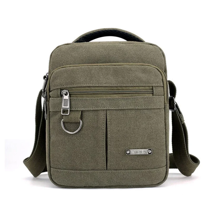 Xiaomi Canvas Shoulder Bag Men's New Korean Style Canvas Messenger Bag Outdoor Leisure Travel Portable Single-Shoulder Bag