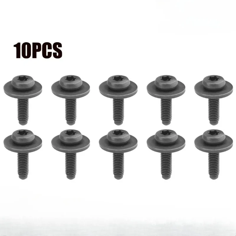 

10 шт. металлический болт для автомобильных фар M6x20 N90683302 винт для крыльев автомобильные зажимы крепежные детали для A4 S4 Q5 Q7 A6 A7