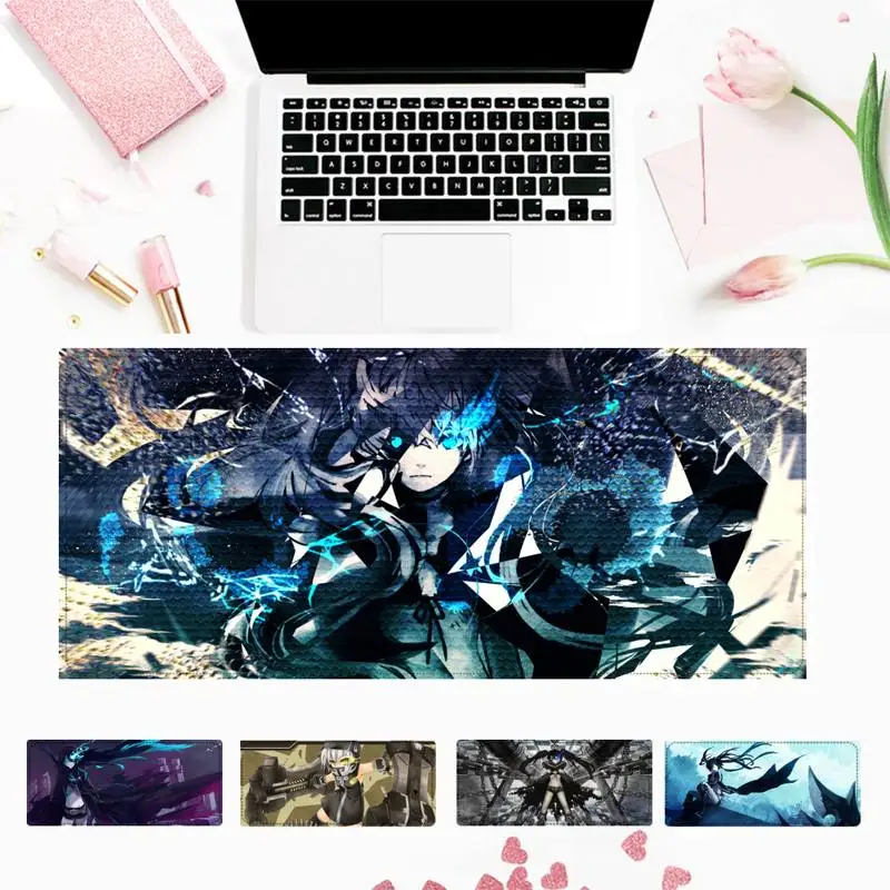 

Luxury Black Rock Shooter Gaming Mouse Pad Gaming MousePad Large Big Mouse Mat Desktop Mat Computer Mouse pad For Overwatch