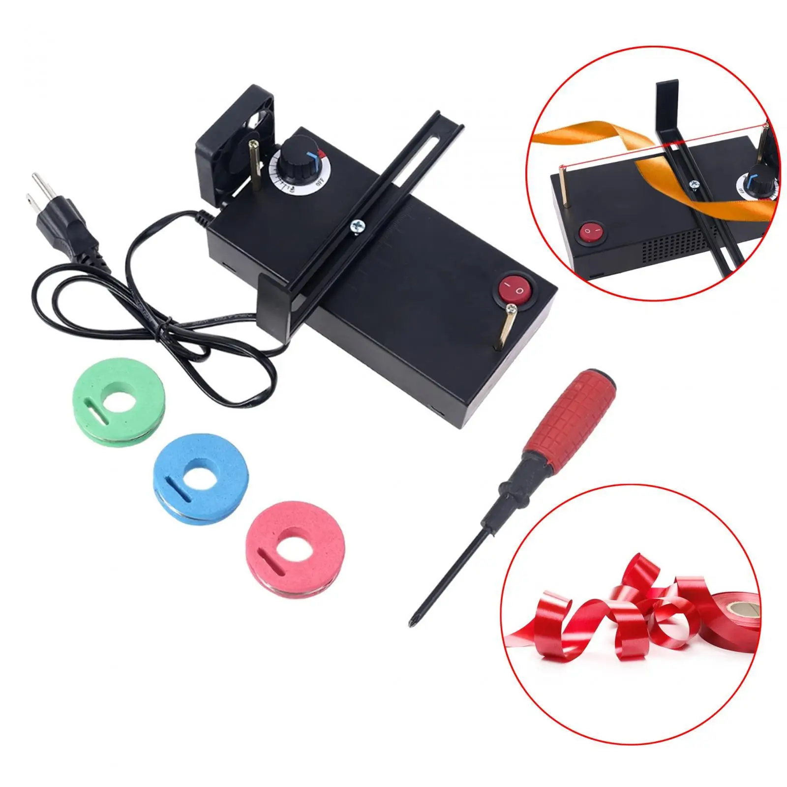 

Hot Ribbon Cutter Lightweight Thermal Heating Strap Cutter Machine DIY Craft Supplies Electric Rope Cutter for Webbing Home Use
