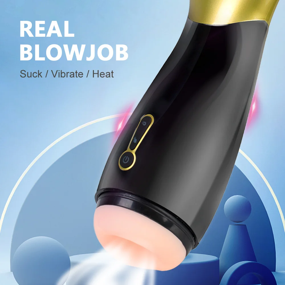 

Oral Sex Toys For Men 5 Modes Sucking 3 Speed 7 Modes Vibrator Blowjob Massager Automatic Heated Penis Trainer Male Masturbator