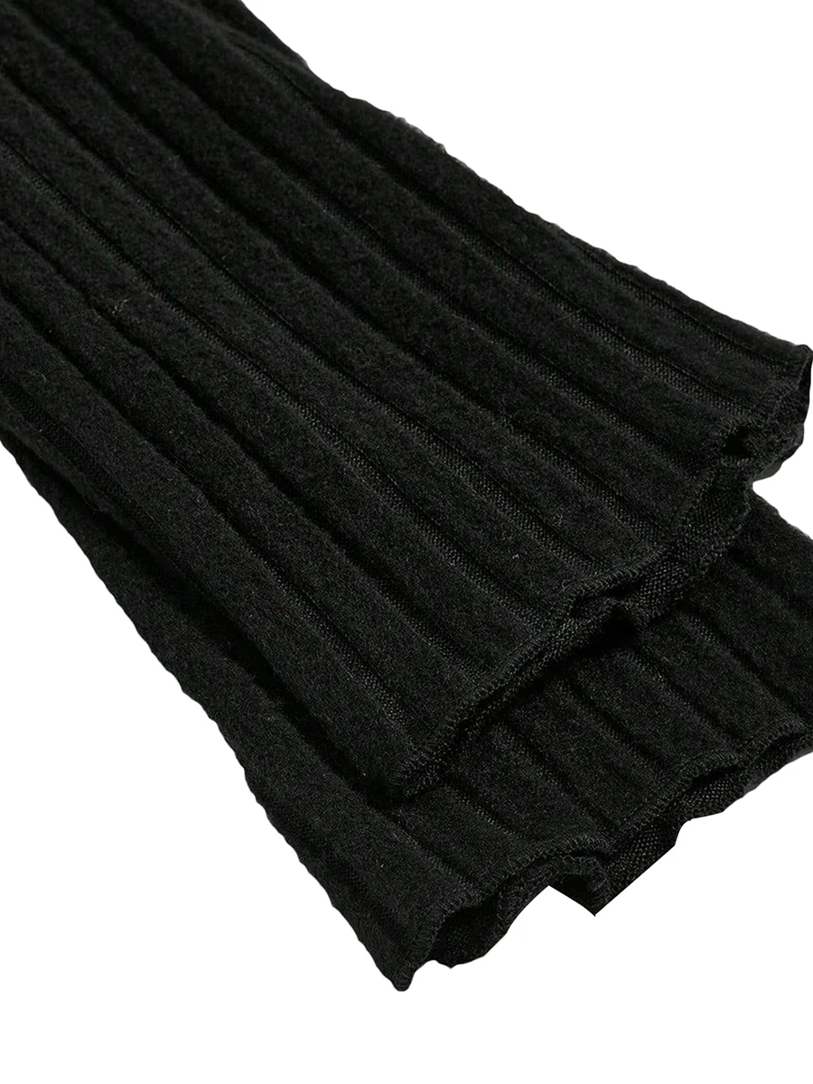 

Женская рубашка с открытыми плечами, Повседневная однотонная блузка в рубчик с треугольным подолом и оборками, Y2k, уличная одежда