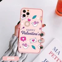 happy valentine%e2%80%99s day phone cases for iphone x xr xs max 12 13 mini 11 pro max 7 8 plus se 2020 bumper shockproof covers