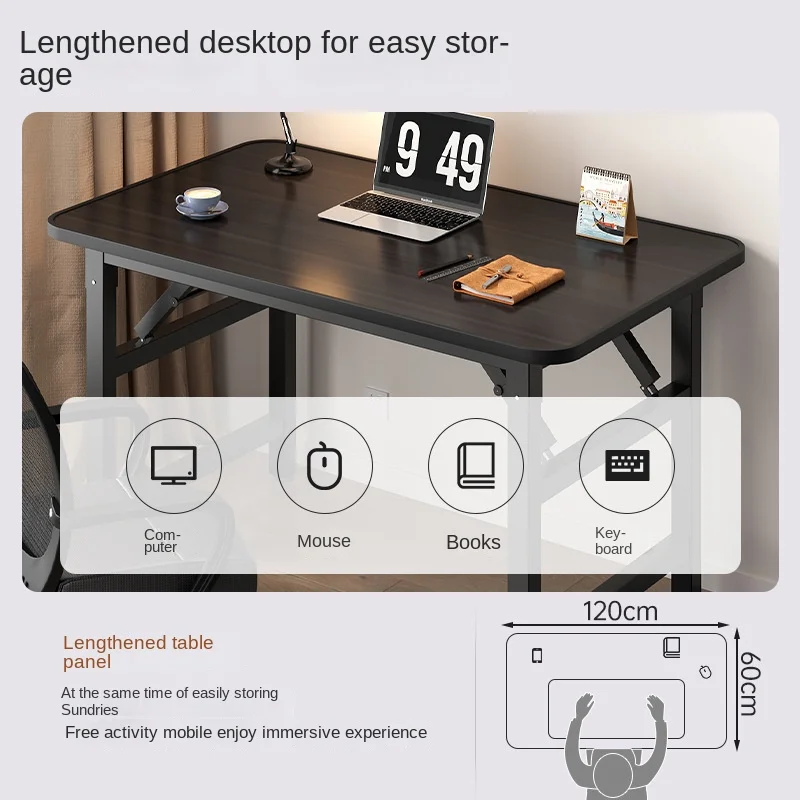 Складной компьютерный стол не требуется установка для офиса дома студента учебы