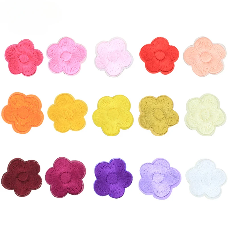 Маленький цветок железная нашивка на одежде ремонтная скатерть аппликация