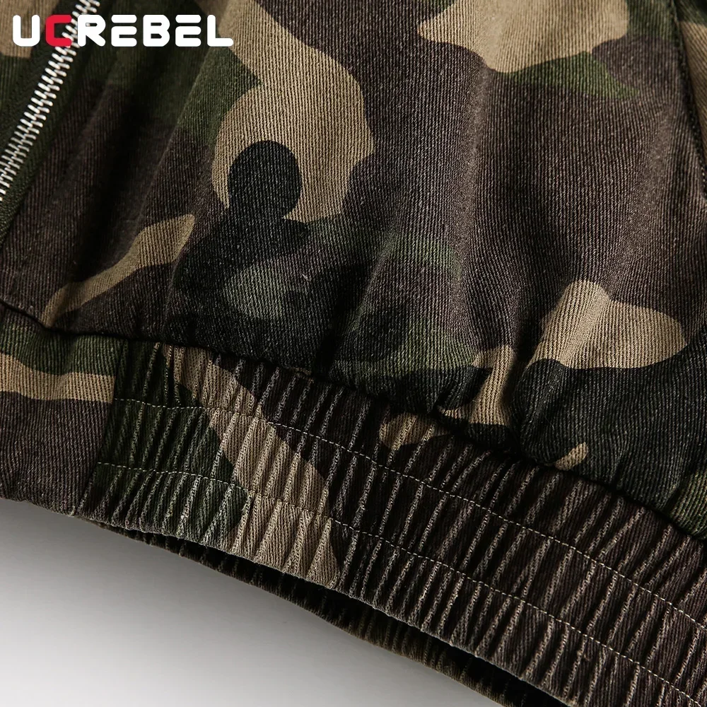 Камуфляжная стеганая куртка мужская зимняя уличная с толстым рукавом реглан