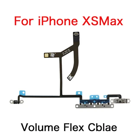 Кнопка питания и громкости с бесшумным переключателем гибкий кабель для iPhone X XR XS 11 12 Mini Pro Max Замена и ремонт
