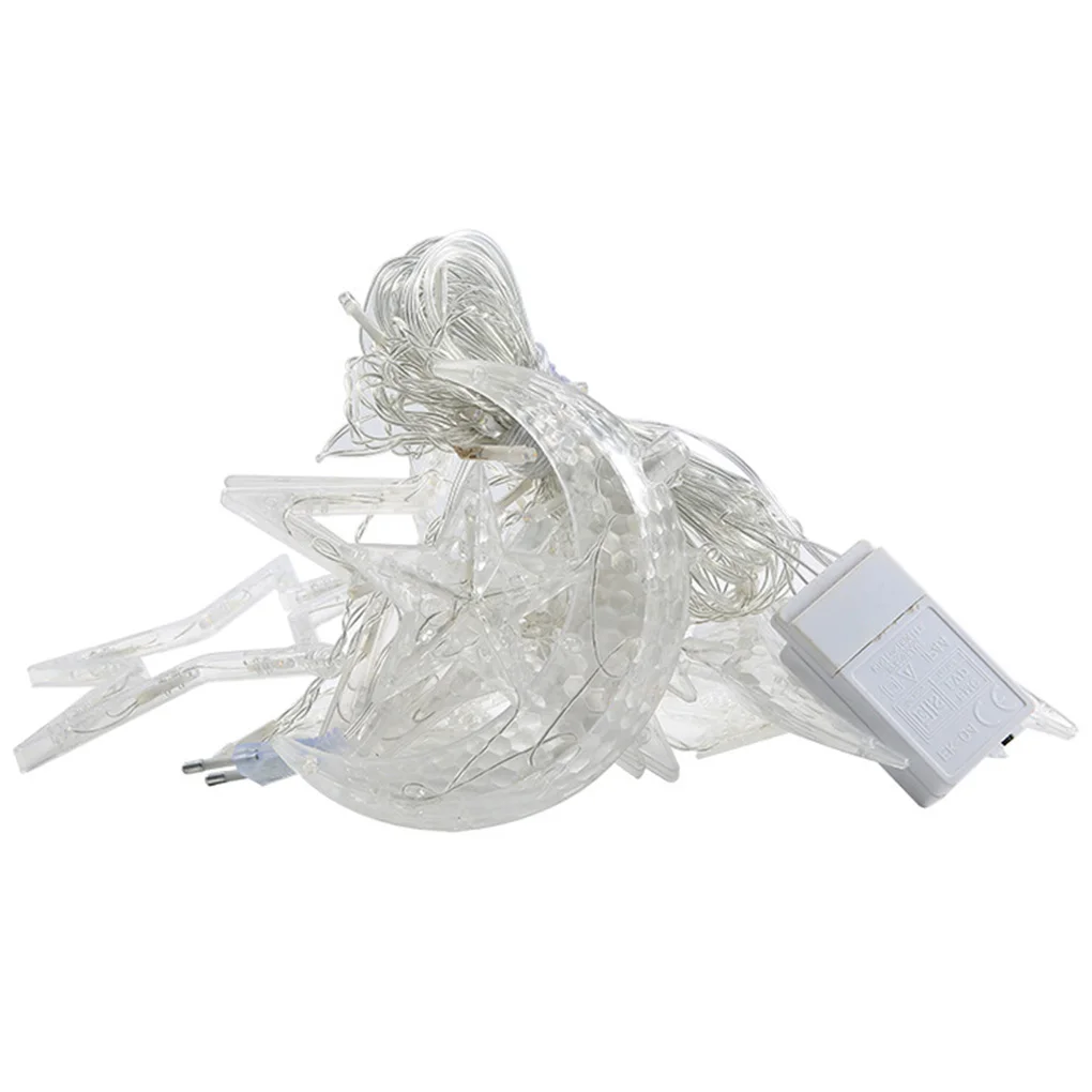 

1 Set Battery String Lights Festival Home Decorations Star-shaped Unique Star Lamps for House Decor Warm White Type 1