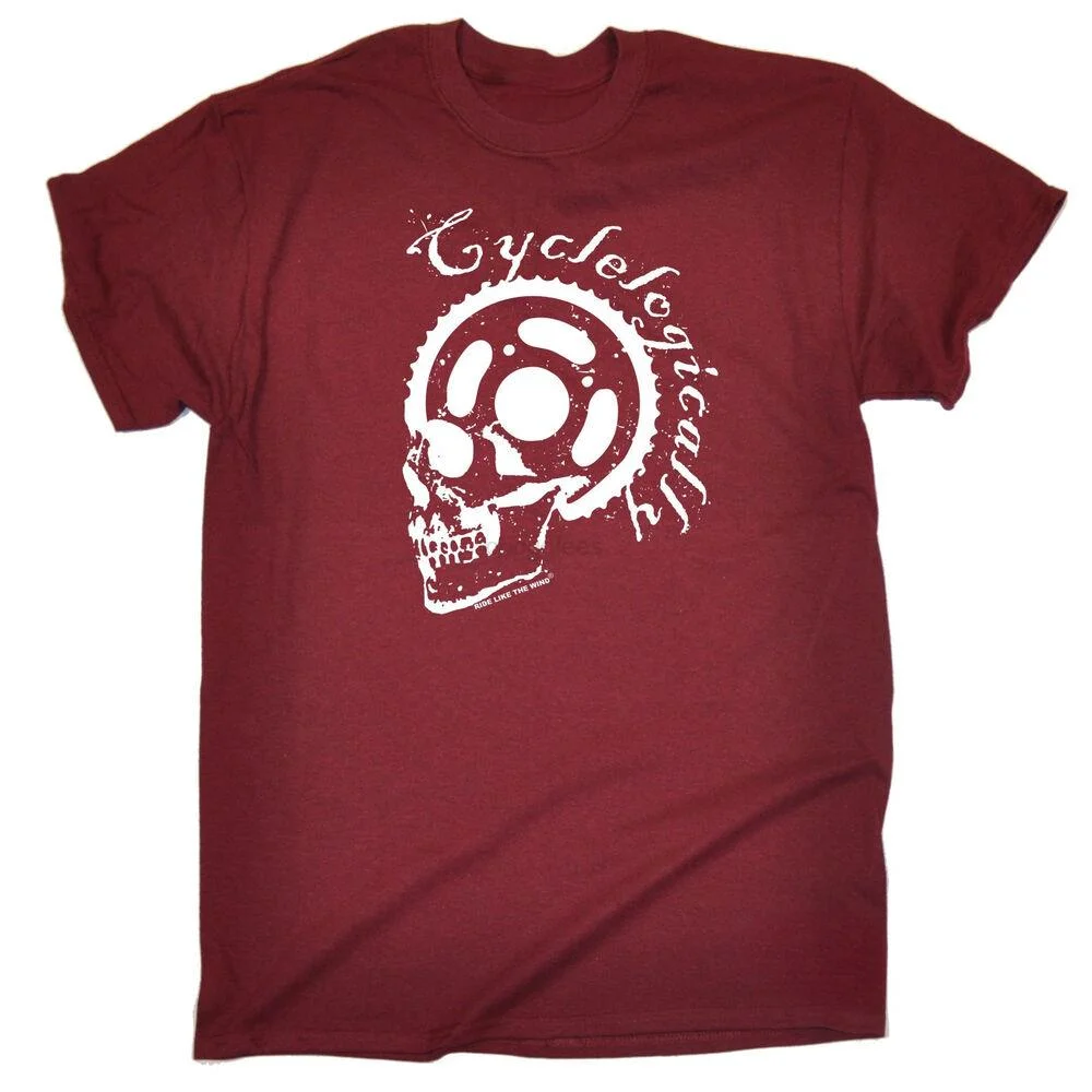 Велосипедная футболка с черепом велосипедный велосипед забавный подарок на день