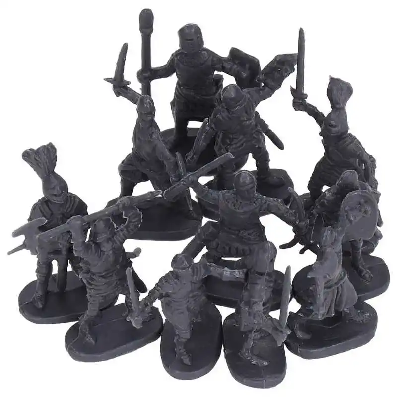 

200pcs Mini Soldiers Toys Plastic Lifelike Educational Medieval Soldier Figures Model For Kids Gift Home Decoration