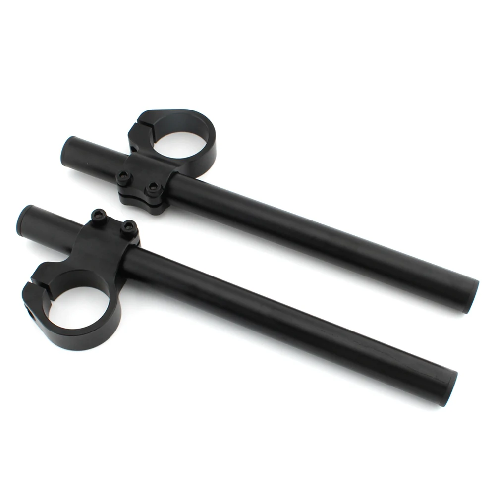 1 пара черных мотоциклетных зажимов с ЧПУ высоким подъемом универсальная версия