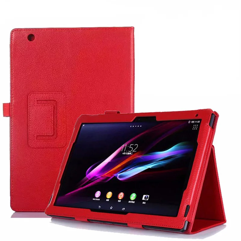 

Магнитный чехол-книжка из искусственной кожи с подставкой для планшета Sony Xperia Z1 10,1 дюйма, защитный чехол-подставка из искусственной кожи