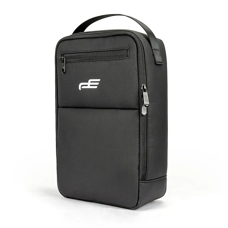 Портативная уличная сумка для обуви Большая вместительная дышащая черно-белая