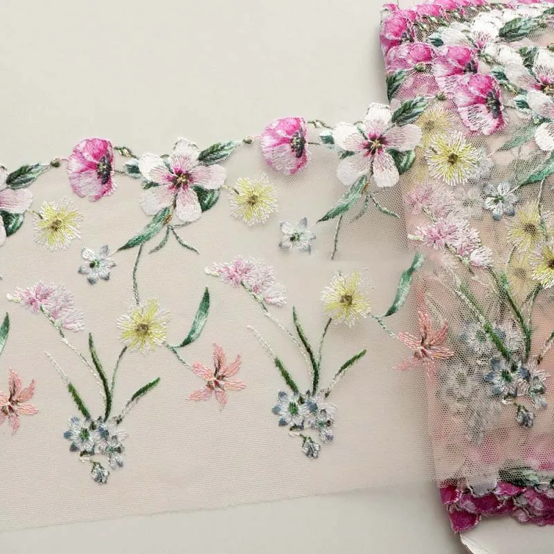 

15 ярких цветов с вышивкой, аксессуары для нижнего белья, сетчатые кружевные ткани для вышивания платьев, шторы для шитья, Новый декор