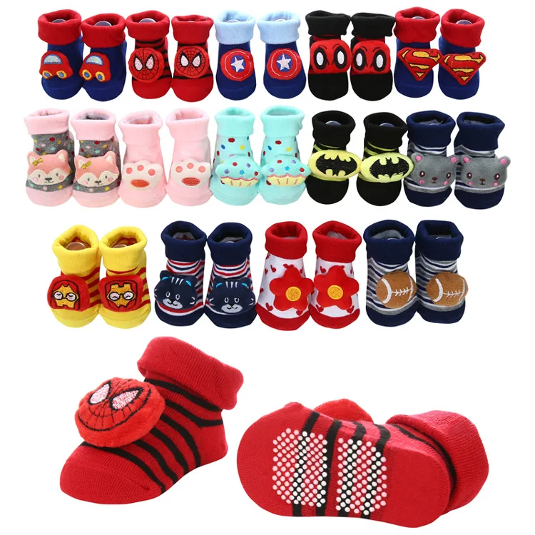 

Disney Baby Boys Girls Socks Newborn Cartoon Baby Socks Infant Baby Boy Socks Anti Slip Soft Cotton Floor Sock Shoes
