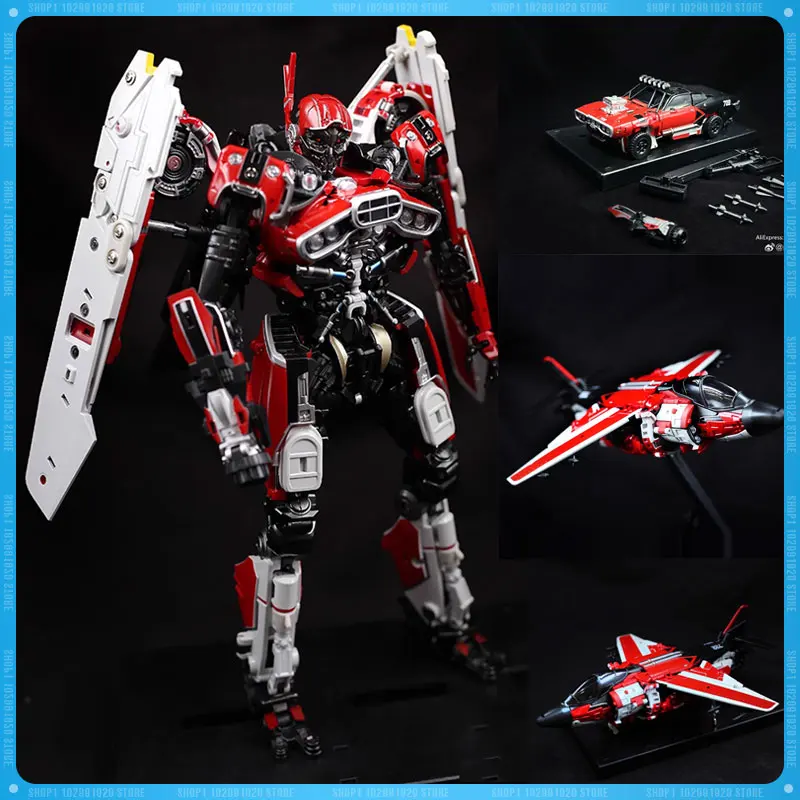 

Metagate MG- G05 Transformers 6 RED FANTASY Shatter Triple Changers Sports Car Fighter Deformation Model Toy Christmas Gifts