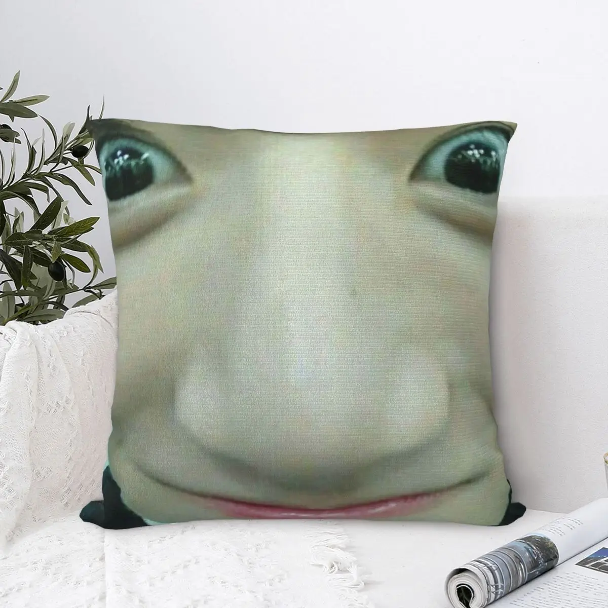 

Jungkook Meme Face Cover Anime Body Vintage Sofa Pillow Case White Cute Funny The Individuality Interesting Skin-friendly Cozy