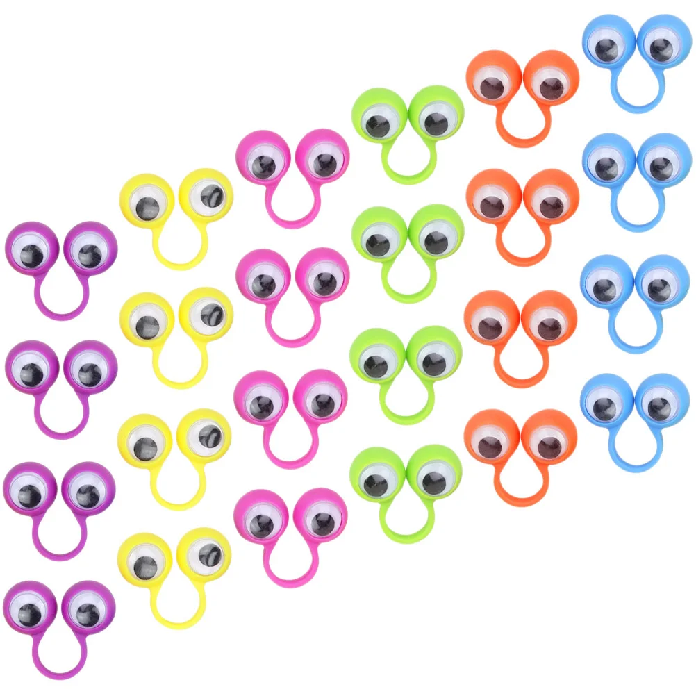 24 шт. игрушки кольцо большие глаза детское пластиковое глазное яблоко кукла на