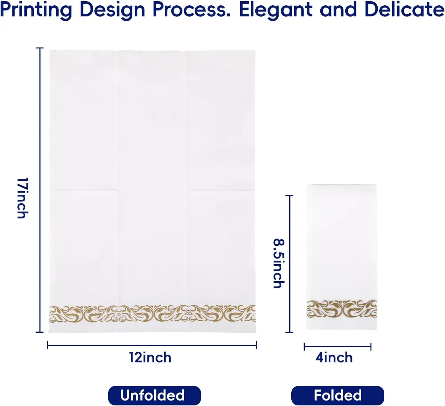 Одноразовые белые бумажные салфетки
