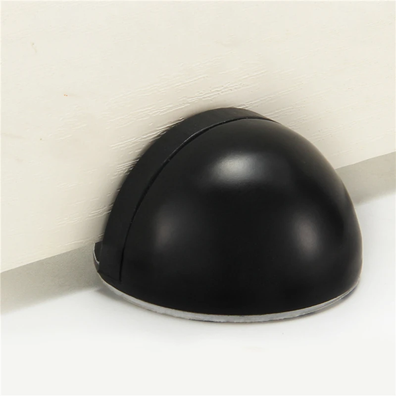 

Stainless Steel Rubber Magnetic Door Stopper Non Punching Sticker Hidden Door Holders Floor Mounted Anti-Collision Door Stops