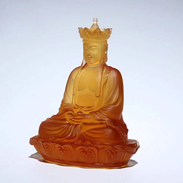 Фото Статуя Будды Медицины PYH Kizo King Bodhisattva, глазурованная, для гостиной, украшение для буддийского зала, орнамент Будды Шакьямуни №2