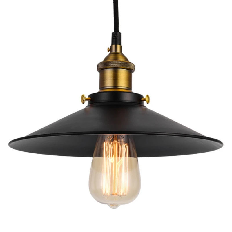 

Europe Black Skirt Cord Pendant Lights Parlor Study Other Bedrooms Hotel Room E27 Led Bulbs Lustre Decor Painted Metal Body CCC