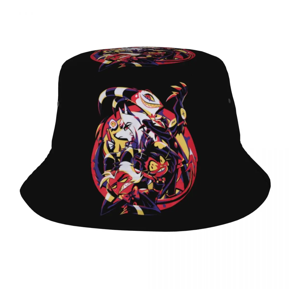 

Головной убор Helluva Boss шапки для мужчин и женщин Moxxie Millie Loona, аниме, Солнцезащитная шапка в стиле хип-хоп, легкая для кемпинга, рыбалки, шляпа Боб