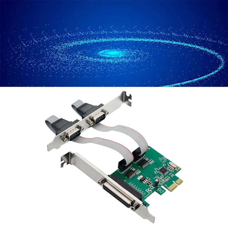 Карта расширения ST36 Pcie X1 CH382L 2S1P Промышленная RS232 + LTP1 Печать Многофункциональная